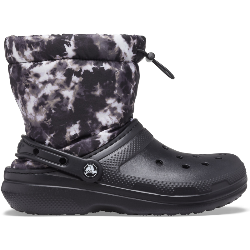 Crocs™ Classic Lined Neo Puff Tie Dye Boot Black