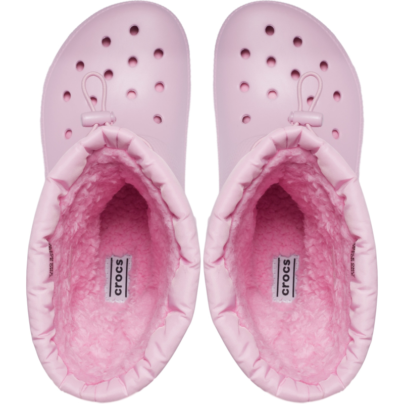 Crocs™ Classic Lined Neo Puff Boot Ballerina Pink