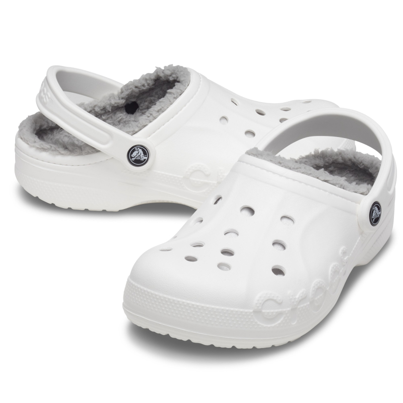 Crocs™ Baya Lined Clog White/Light Grey