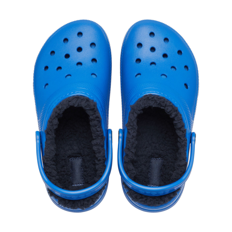 Crocs™ Classic Lined Clog Kid's Blue Bolt