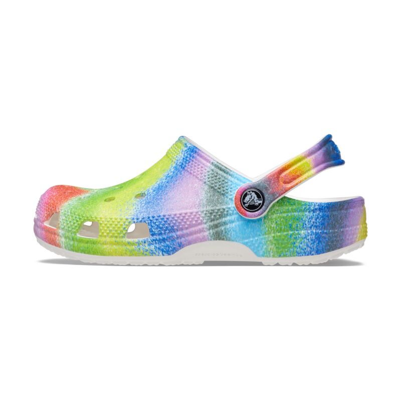 Crocs™ Classic Spray Dye Clog Kid's White/Multi