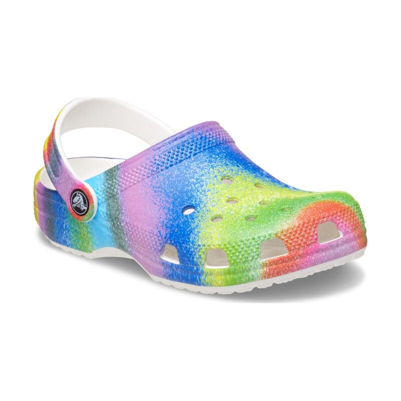 Crocs™ Classic Spray Dye Clog Kid's White/Multi
