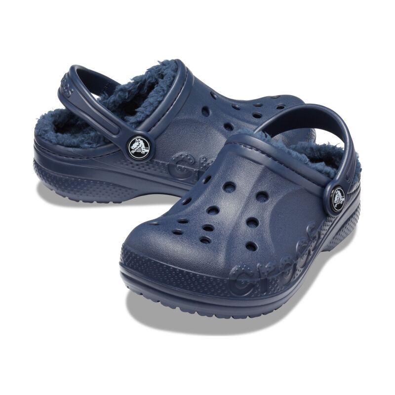 Crocs™ Baya Lined Clog Kid's 207501 Navy/Navy
