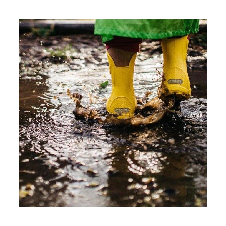 Crocs™ Kids' Handle It Rain Boot Kollane