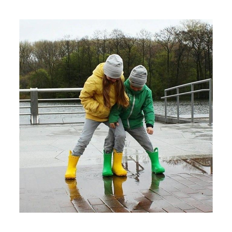 Crocs™ Kids' Handle It Rain Boot Kollane