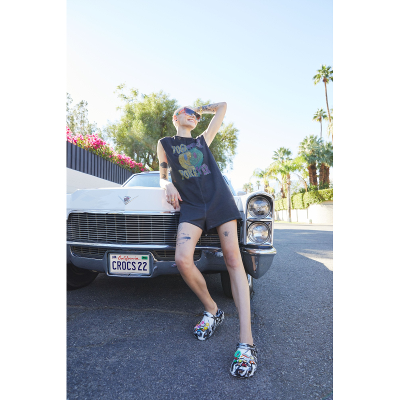 Crocs™ Classic Marbled Clog White/Black