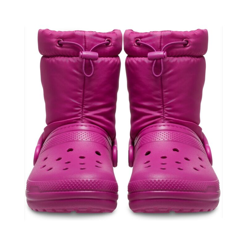 Crocs™ Classic Lined Neo Puff Boot Kid's Fuchsia Fun