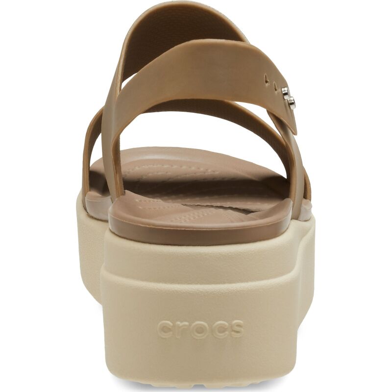 Crocs™ Brooklyn Low Wedge Womens Khaki/Bone