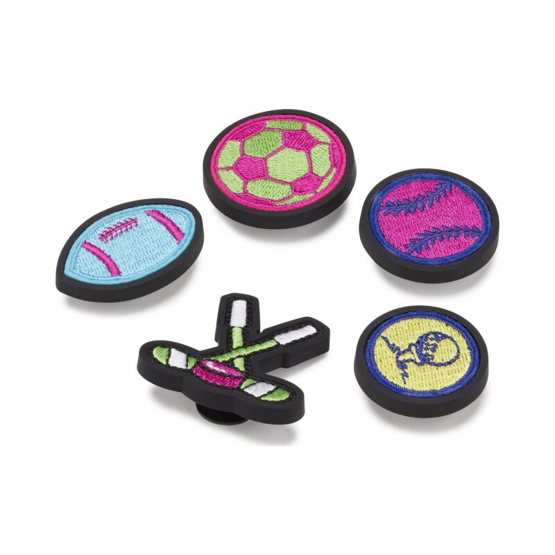Crocs™ Jibbitz Neon Sports Patches 5 Pack 