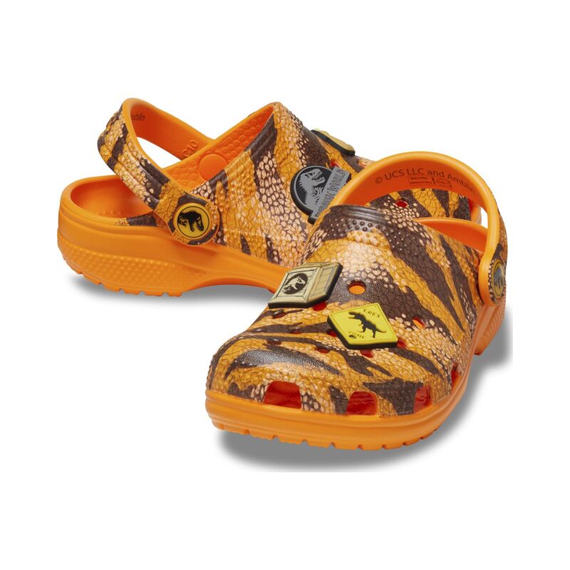 Crocs™ Jurassic World Classic Clog Kid's Orange Zing