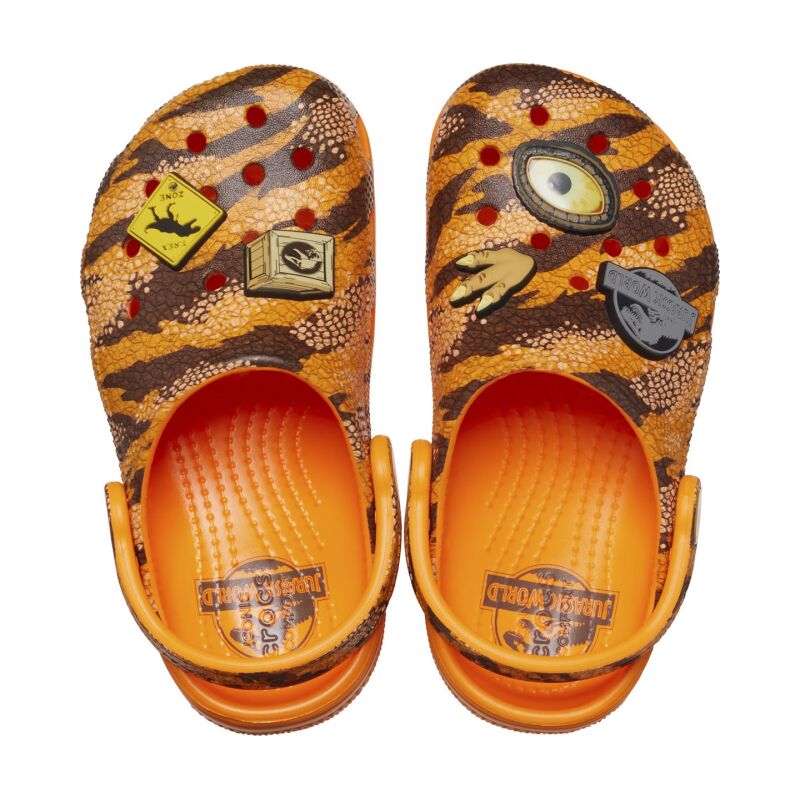 Crocs™ Jurassic World Classic Clog Kid's Orange Zing