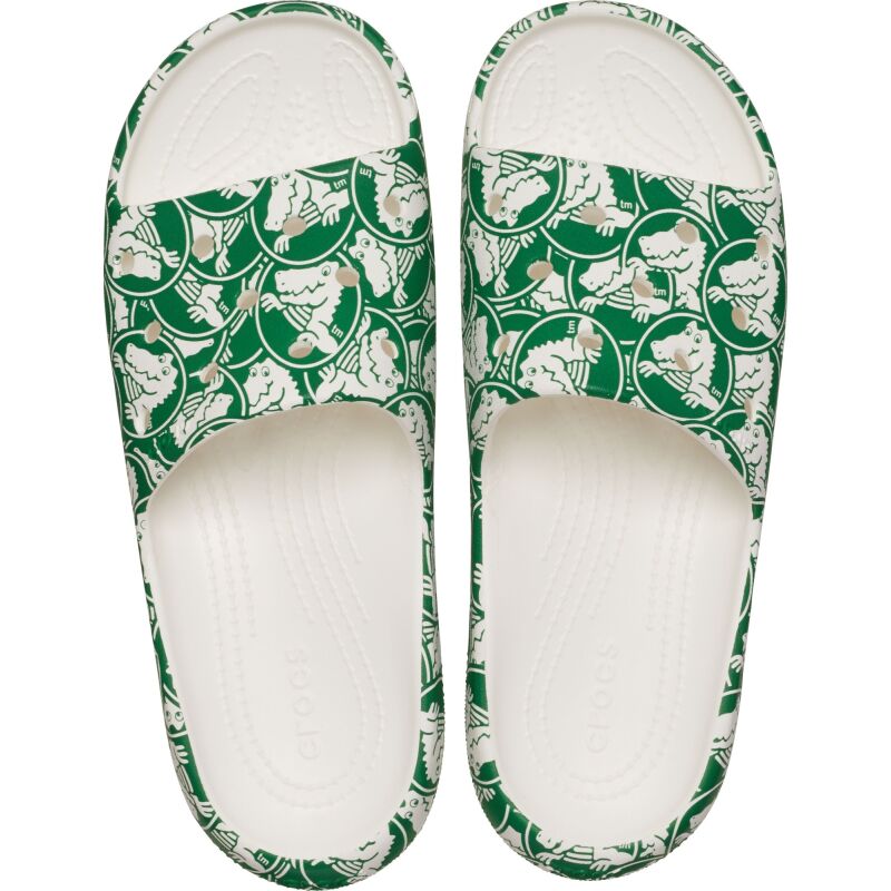 Crocs™ Classic Duke Print Slide v2 Green Ivy