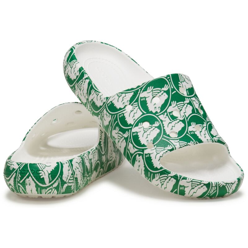 Crocs™ Classic Duke Print Slide v2 Green Ivy