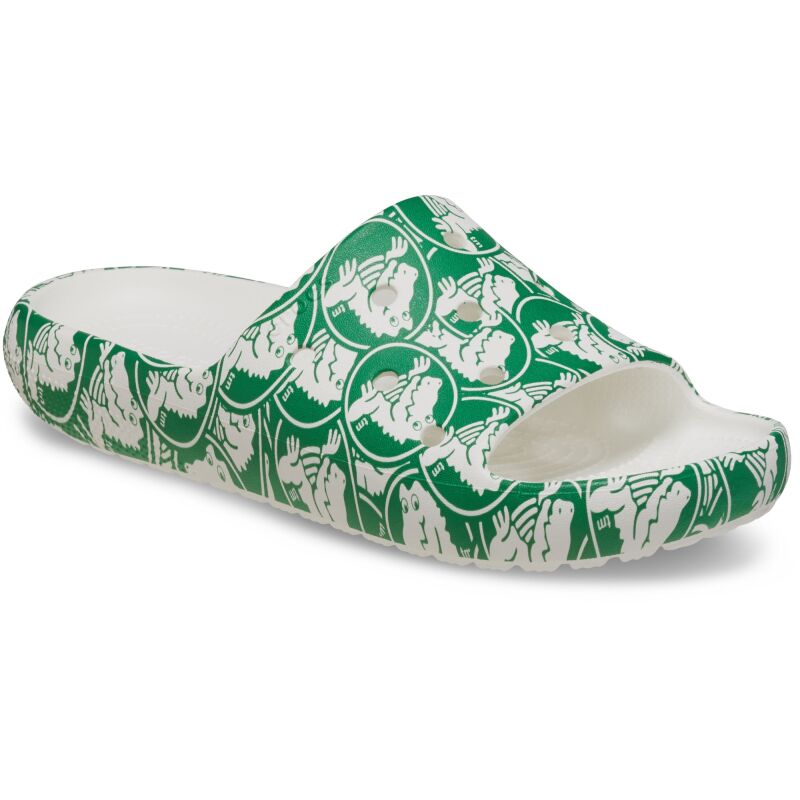 Crocs™ Classic Duke Print Slide v2 Green Ivy