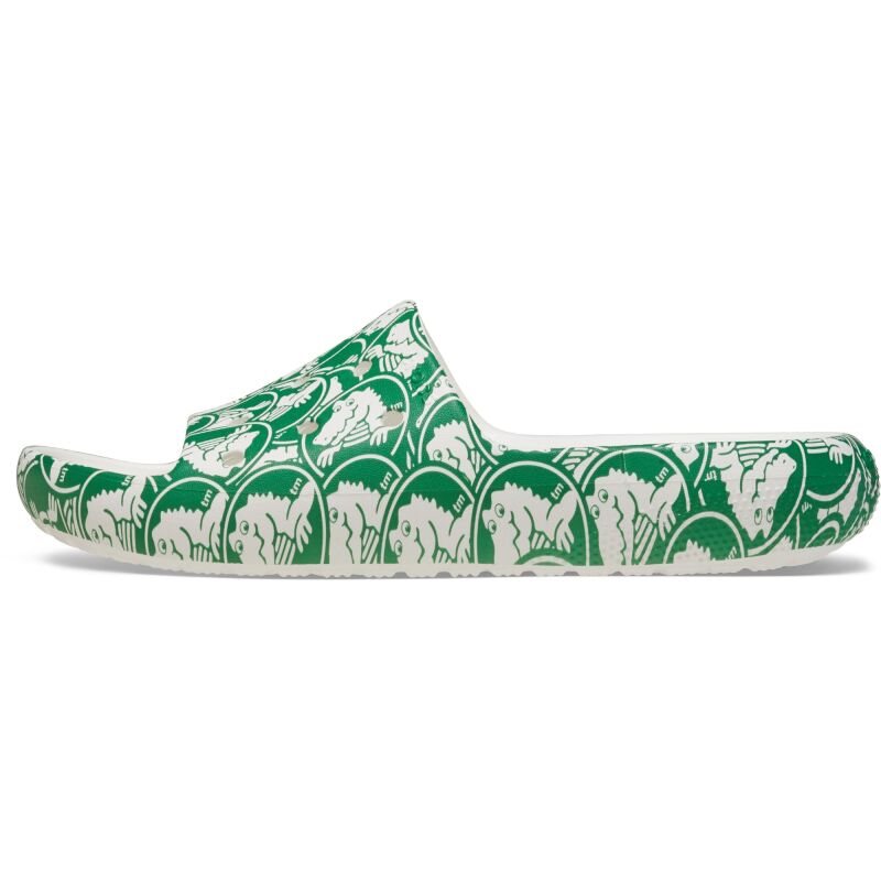 Crocs™ Classic Duke Print Slide v2 Green Ivy