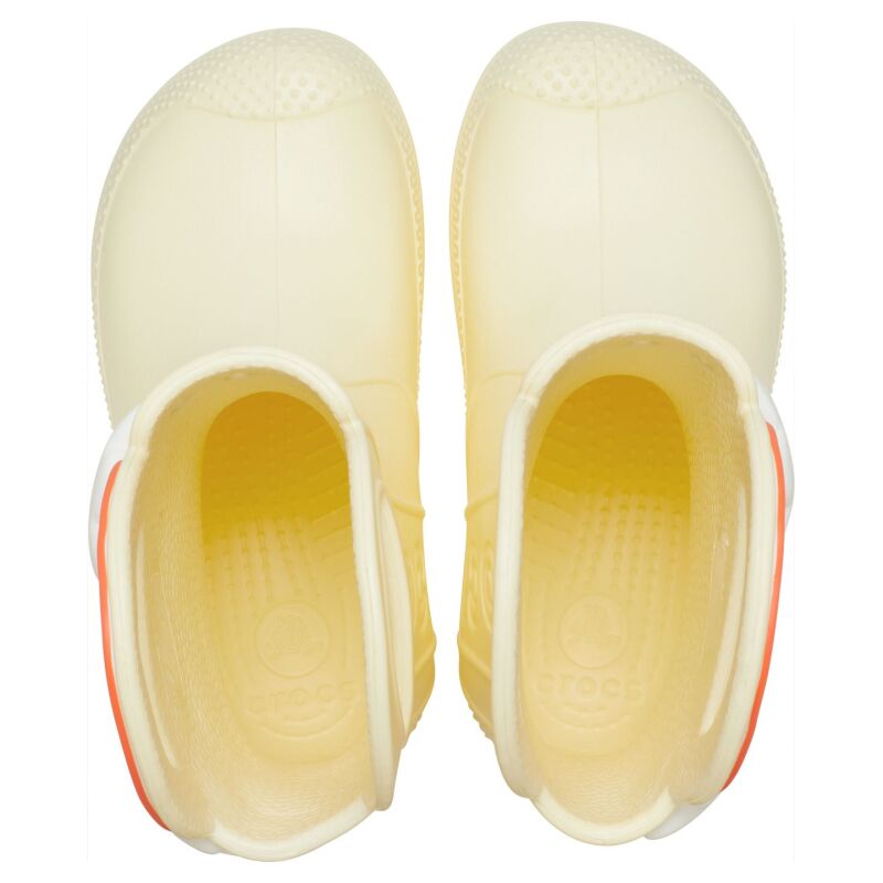 Crocs™ Handle It Rainbow Rain Boot Kid's Buttercream