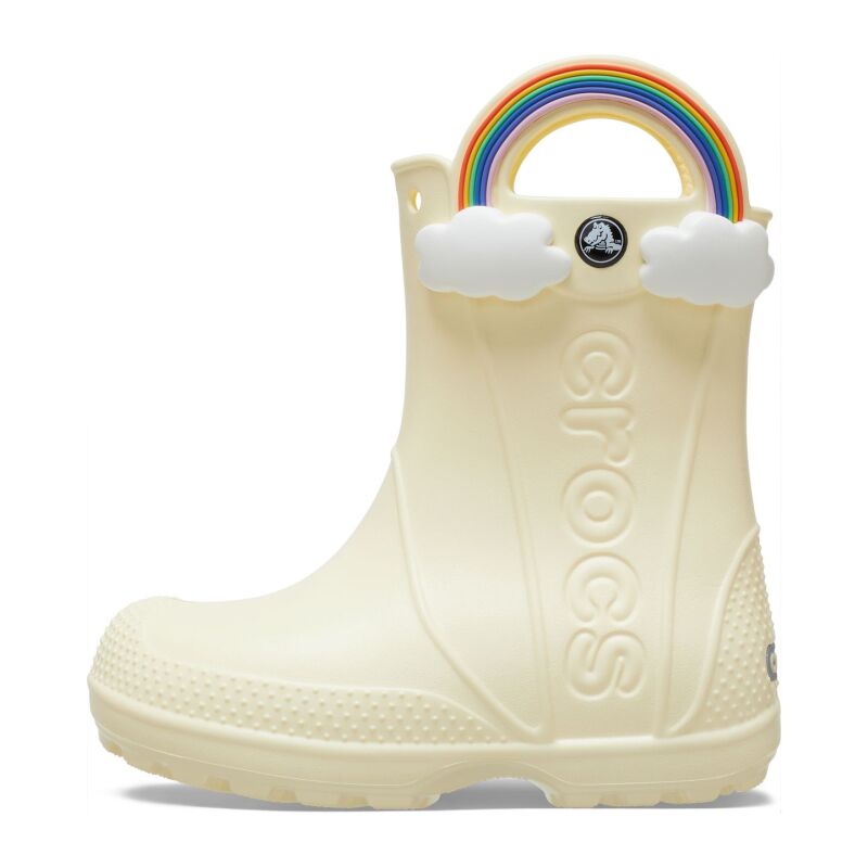 Crocs™ Handle It Rainbow Rain Boot Kid's Buttercream