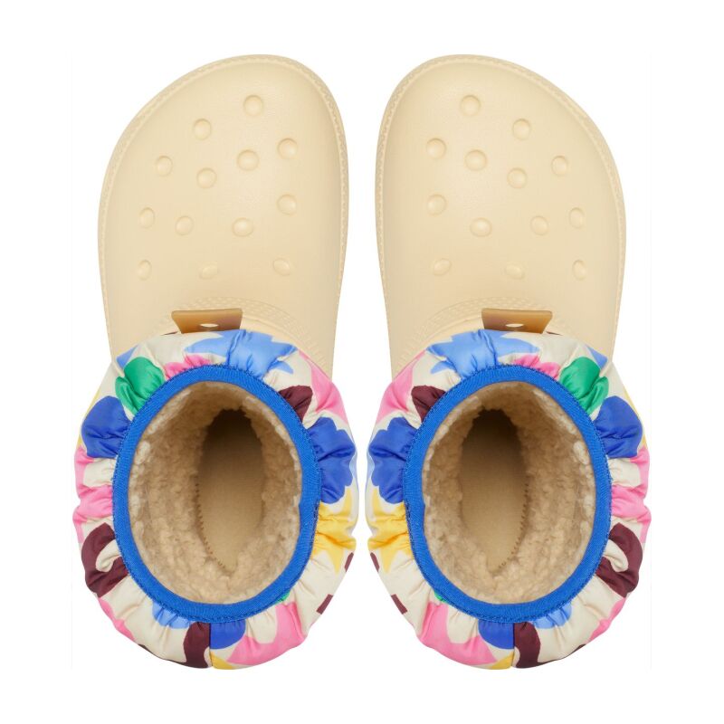 Crocs™ CLASSIC NEO PUFF GEO SHAPES BOOT TODDLER'S Shitake/Multi