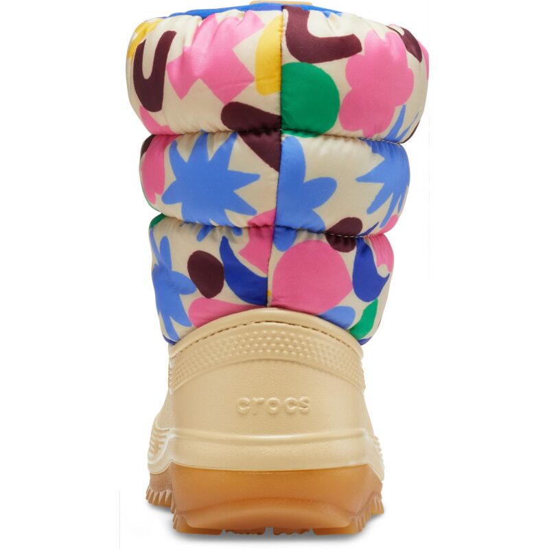 Crocs™ CLASSIC NEO PUFF GEO SHAPES BOOT TODDLER'S Shitake/Multi
