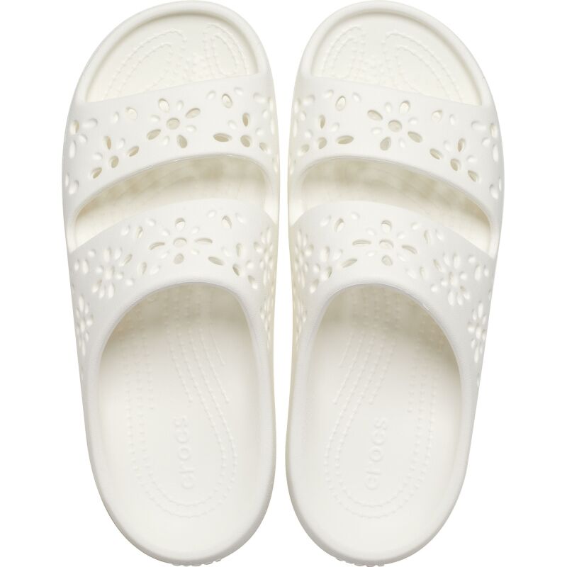 Crocs™ Classic Floral Cut Out Sandal Chalk