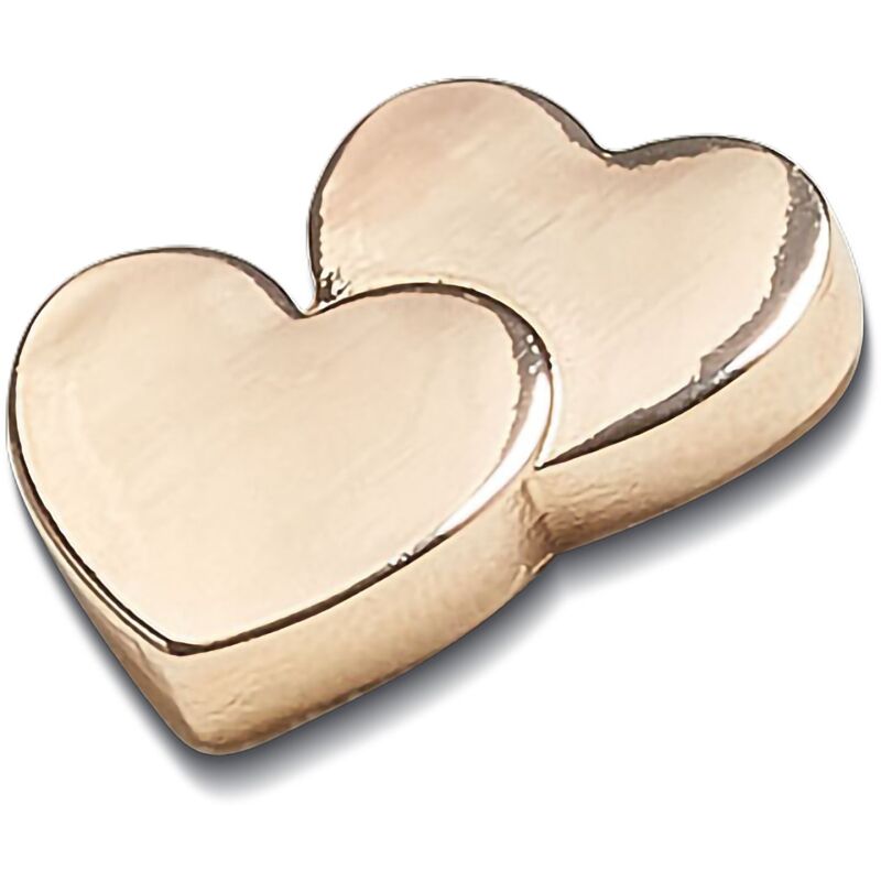 Crocs™ Jibbitz Gold Double Heart 