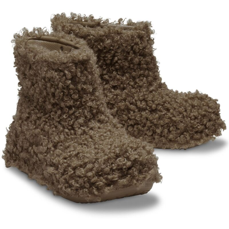 Crocs™ Crush Doodle Fur Boot Sepia