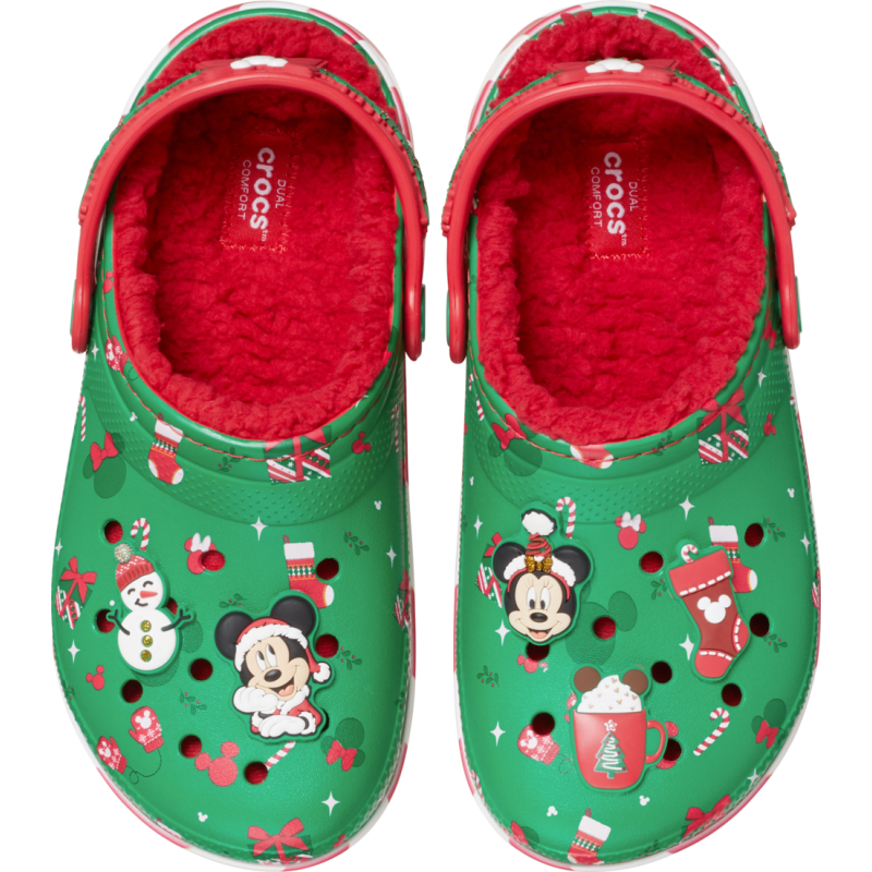 Crocs™ Mickey Xmas Lined Classic Clog Kid's Multi