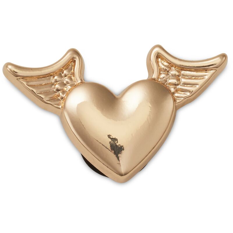 Crocs™ Jibbitz Gold Heart With Wings 