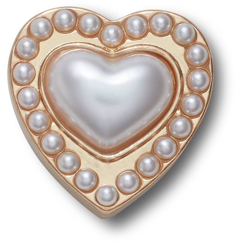 Crocs™ Jibbitz Gold Pearl Heart 196265644841 