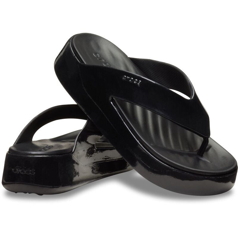Crocs™ Getaway Platform Patent Flip Black