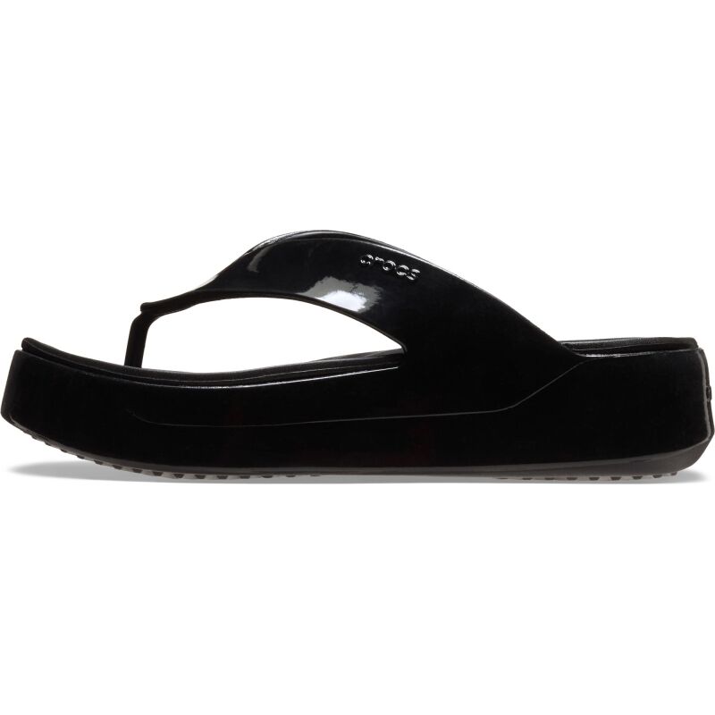 Crocs™ Getaway Platform Patent Flip Black
