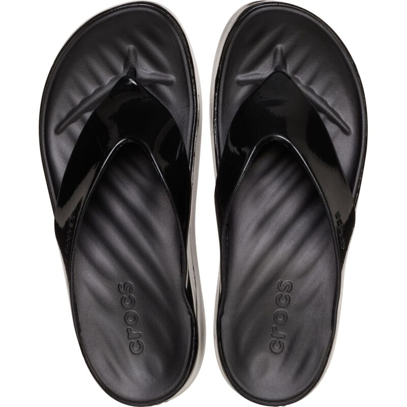 Crocs™ Getaway Platform Patent Flip Black