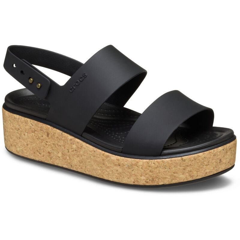 Crocs™ Brooklyn Cork Low Wedge Black/Black