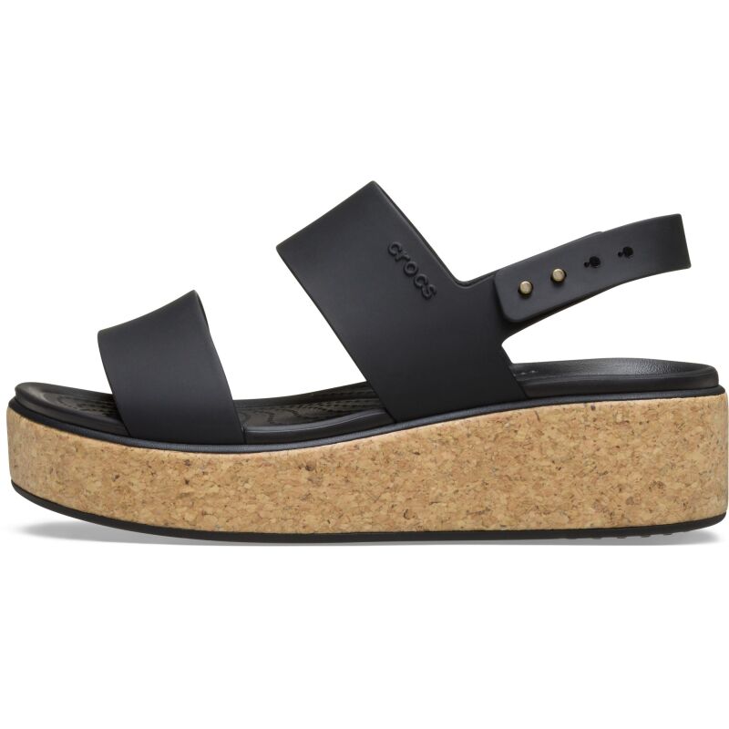 Crocs™ Brooklyn Cork Low Wedge Black/Black