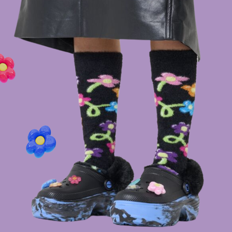 Crocs™ HappySocks X Stomp Bundle Black/Teal