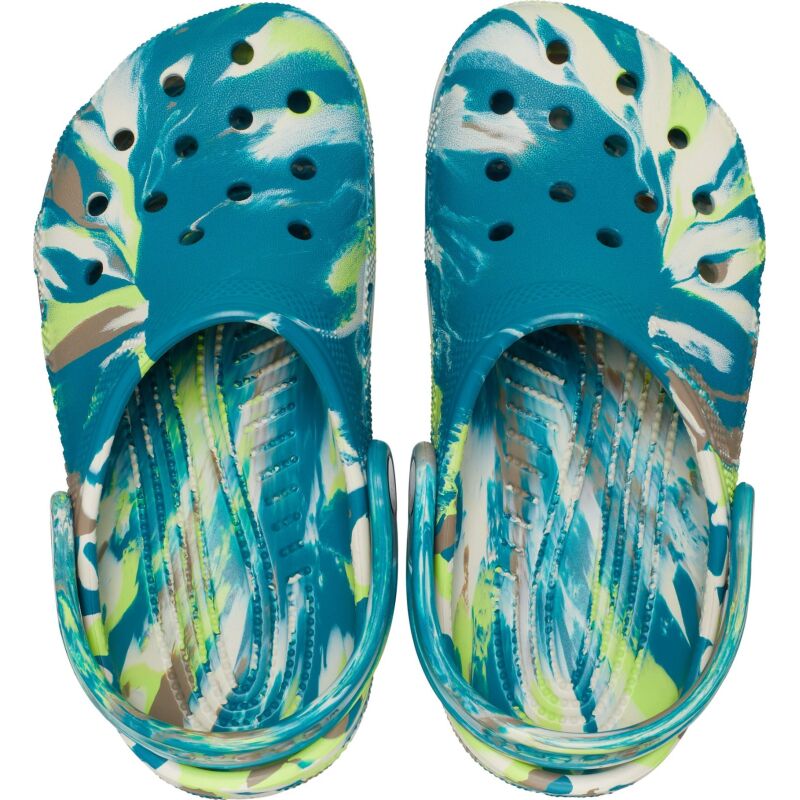 Crocs™ Classic Marbled Clog Kid's 206838 Limeade/Multi