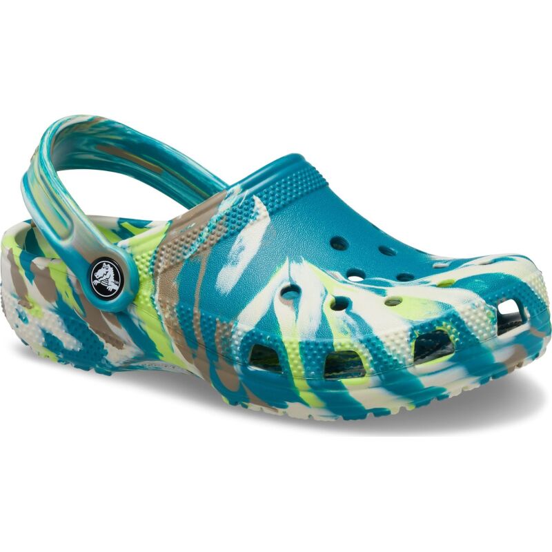 Crocs™ Classic Marbled Clog Kid's 206838 Limeade/Multi