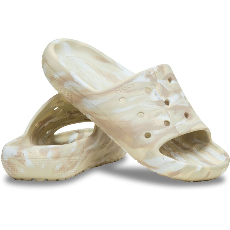Crocs™ Classic Marbled Slide 2 Bone/Multi