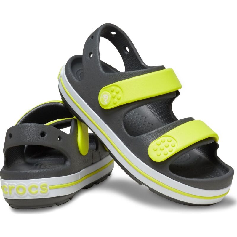 Crocs™ Crocband Cruiser Sandal Kids' Slate Grey/Acidity