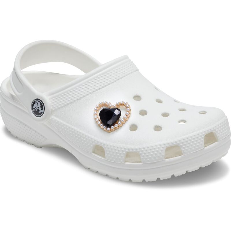 Crocs™ Jibbitz Black Gem Pearl Heart 196265858415 