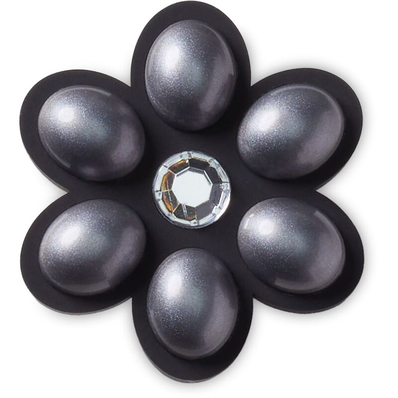 Crocs™ Jibbitz Charcoal Flower Gem 196265858439 