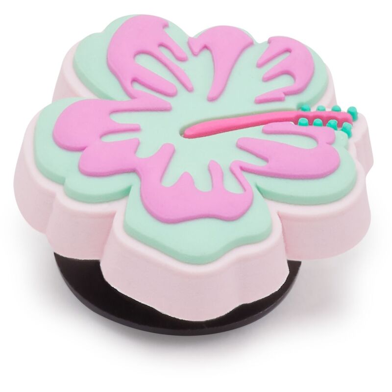 Crocs™ Jibbitz Turquoise And Pink Hibiscus 196265894789 