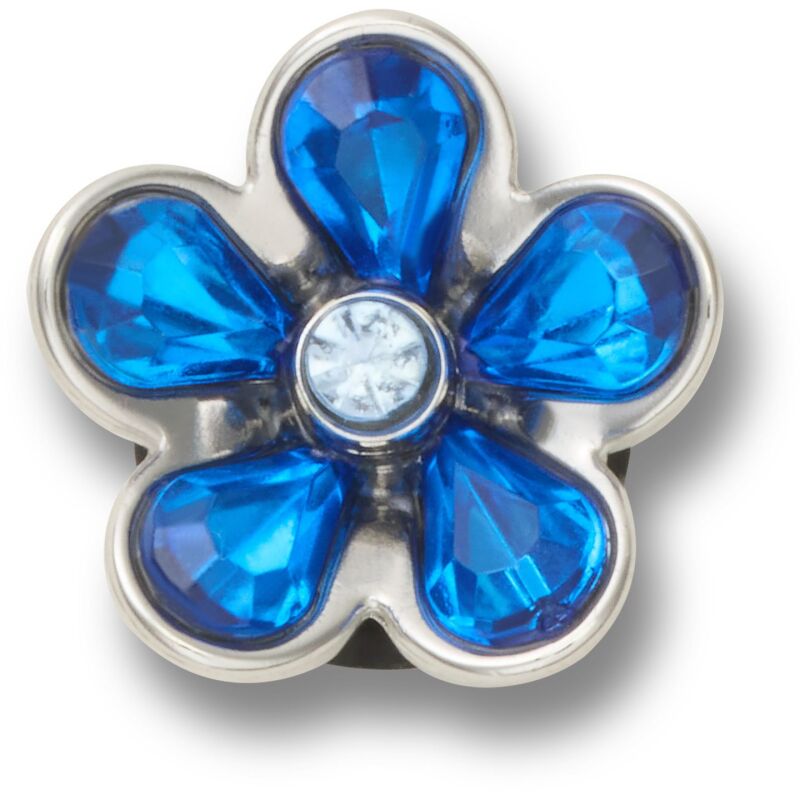 Crocs™ Jibbitz Silver And Blue Flower 