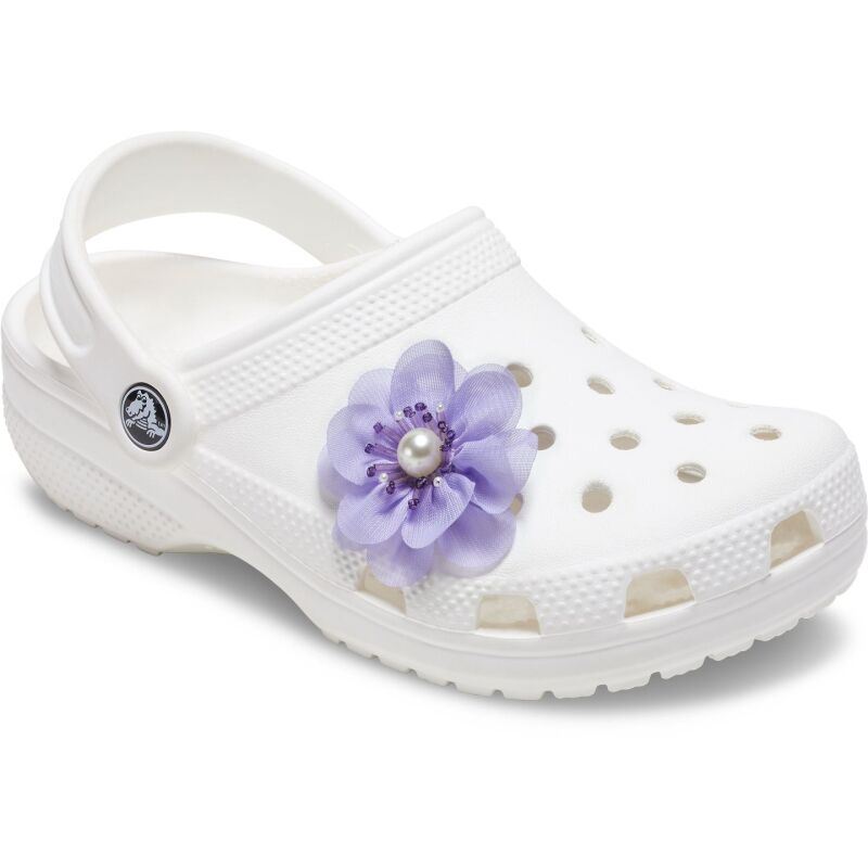 Crocs™ Jibbitz Blue Fabric Flower With Pearl 198445175299 