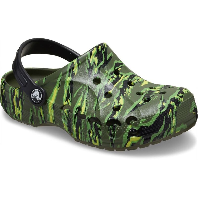 Crocs™ Baya Tie Dye Graphic Clog Kid's Tiger Camo