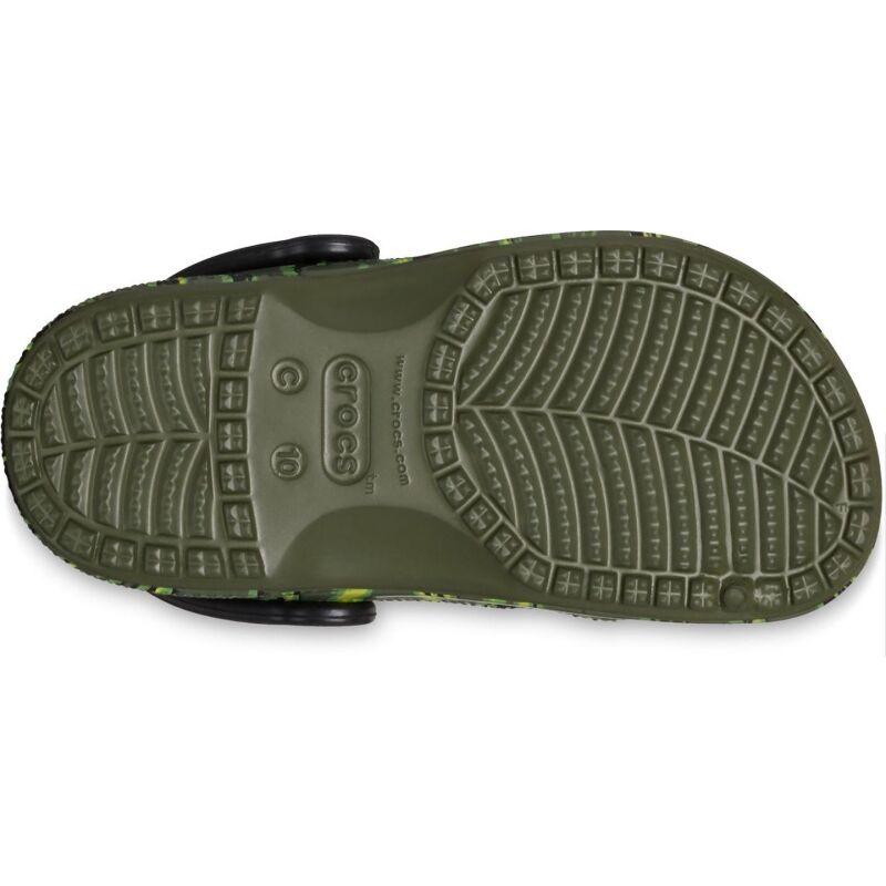 Crocs™ Baya Tie Dye Graphic Clog Kid's Tiger Camo