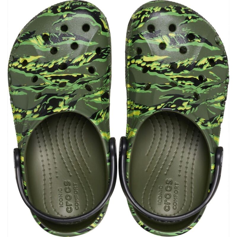 Crocs™ Baya Tie Dye Graphic Clog Kid's Tiger Camo