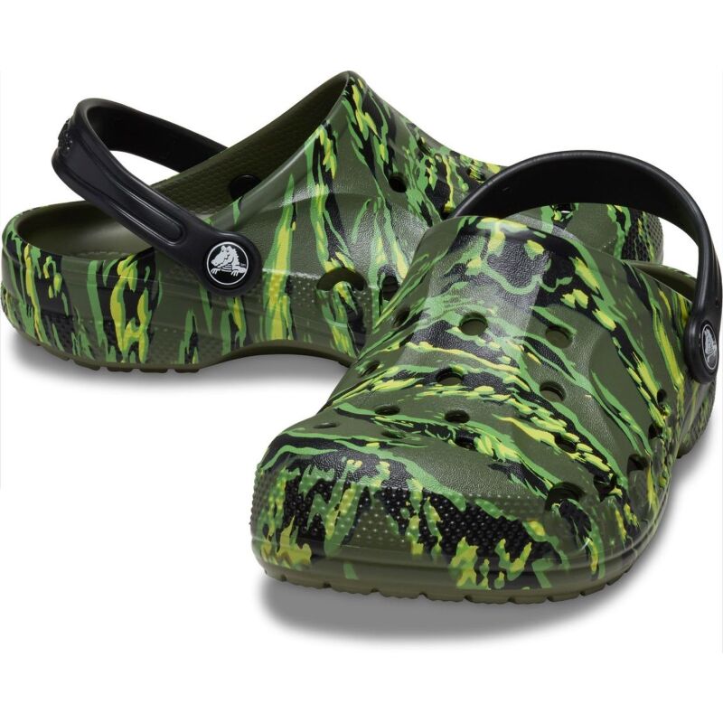 Crocs™ Baya Tie Dye Graphic Clog Kid's Tiger Camo