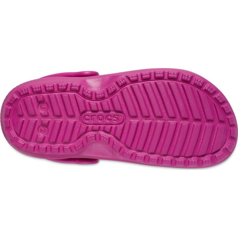 Crocs™ Classic Lined Neo Puff Boot Kid's Fuchsia Fun