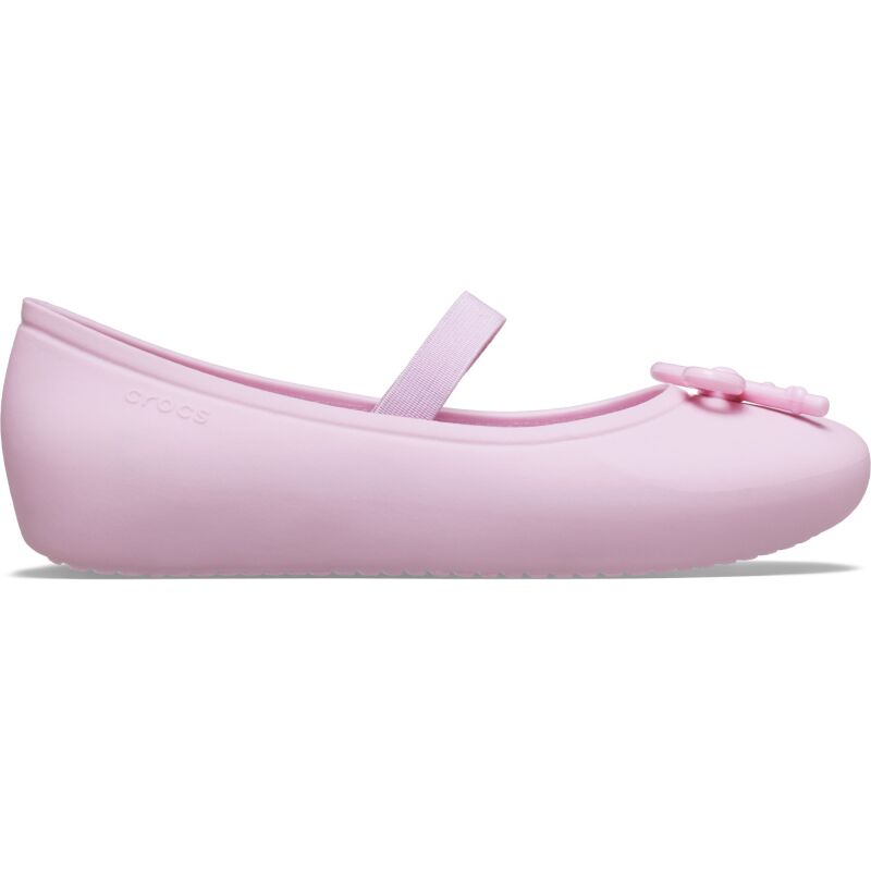 Crocs™ Brooklyn Bow Flat Kids' Ballerina Pink